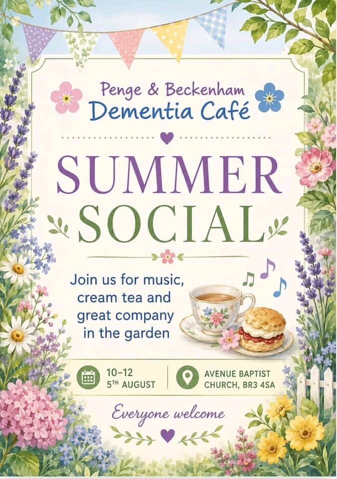 Penge & Beckenham Dementia Café Summer Social